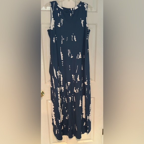 Hount silky summer sleeveless maxi dress. Size L. - Picture 5 of 6